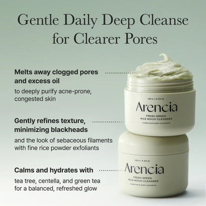 Arencia Fresh Green Mochi Cleanser 50g