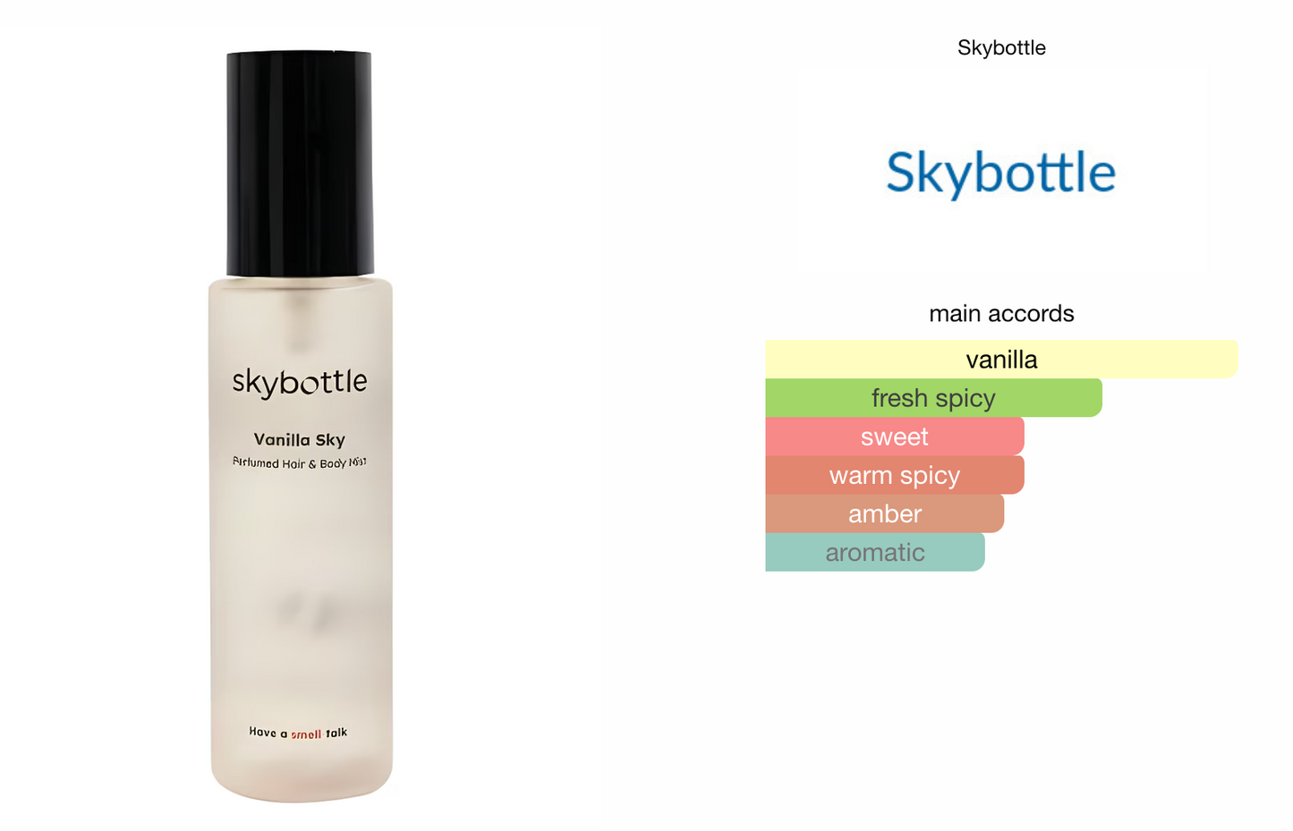 Skybottle Vanilla Sky Perfumed Hair & Body Mist 100ml